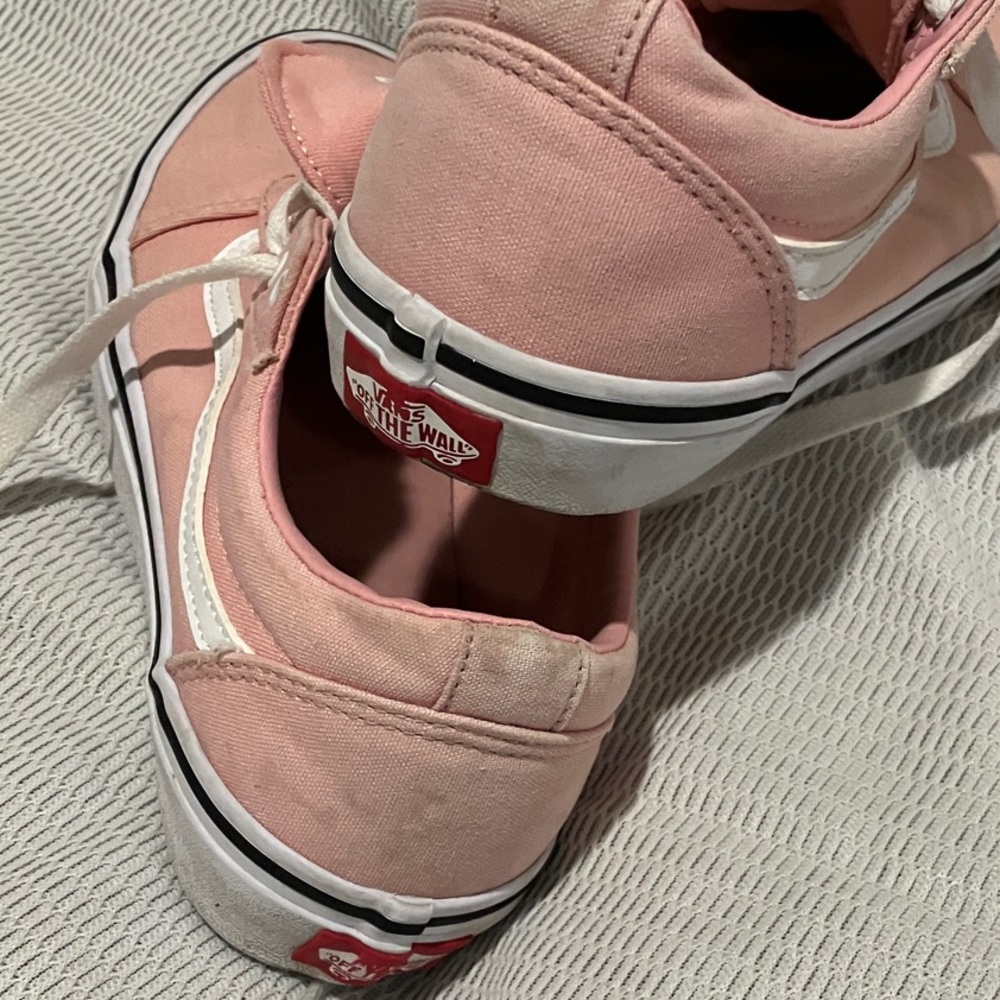 Vans Women's Blush Pink Canvas Sneakers - Picture 4 of 9